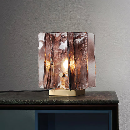 Amber Building Block Table Lamp