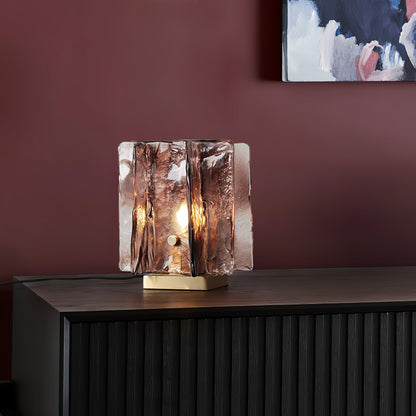 Amber Building Block Table Lamp