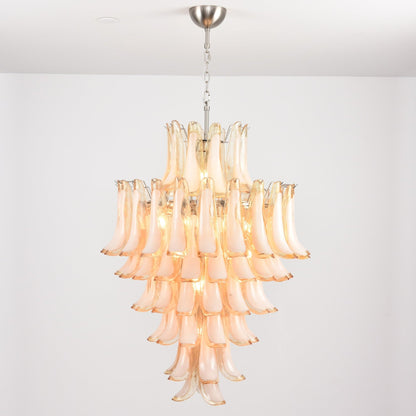 Amber Cloud Murano Glass Petals Chandelier