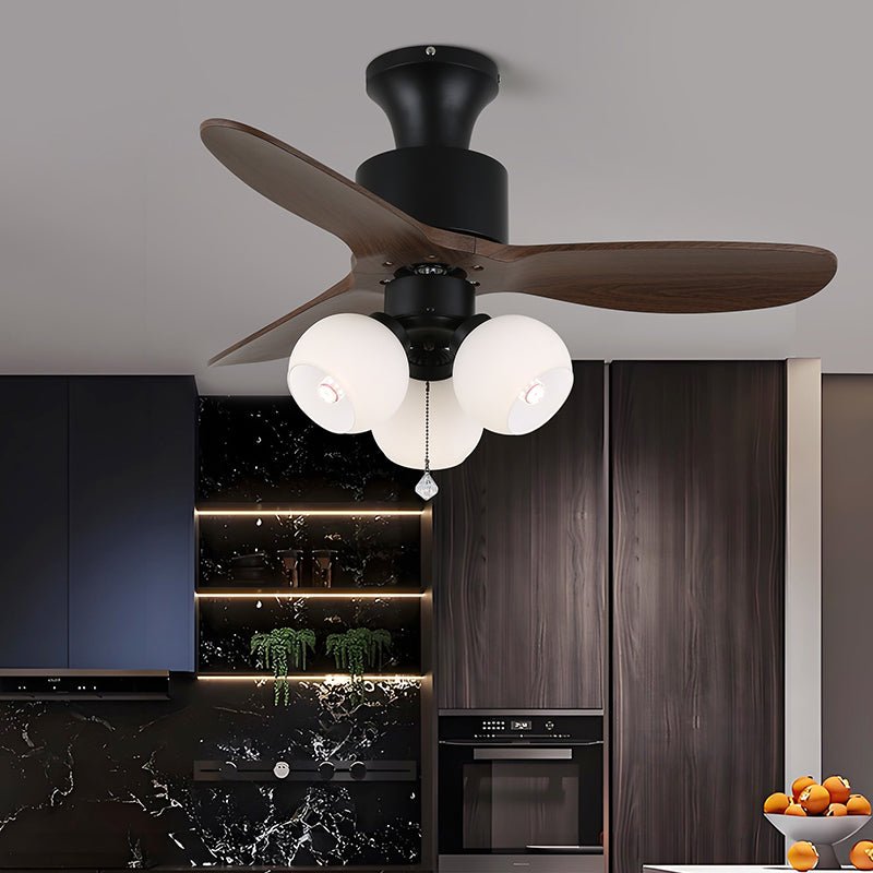 Amberglo Retro Ceiling Fan Light