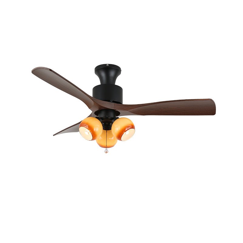 Amberglo Retro Ceiling Fan Light