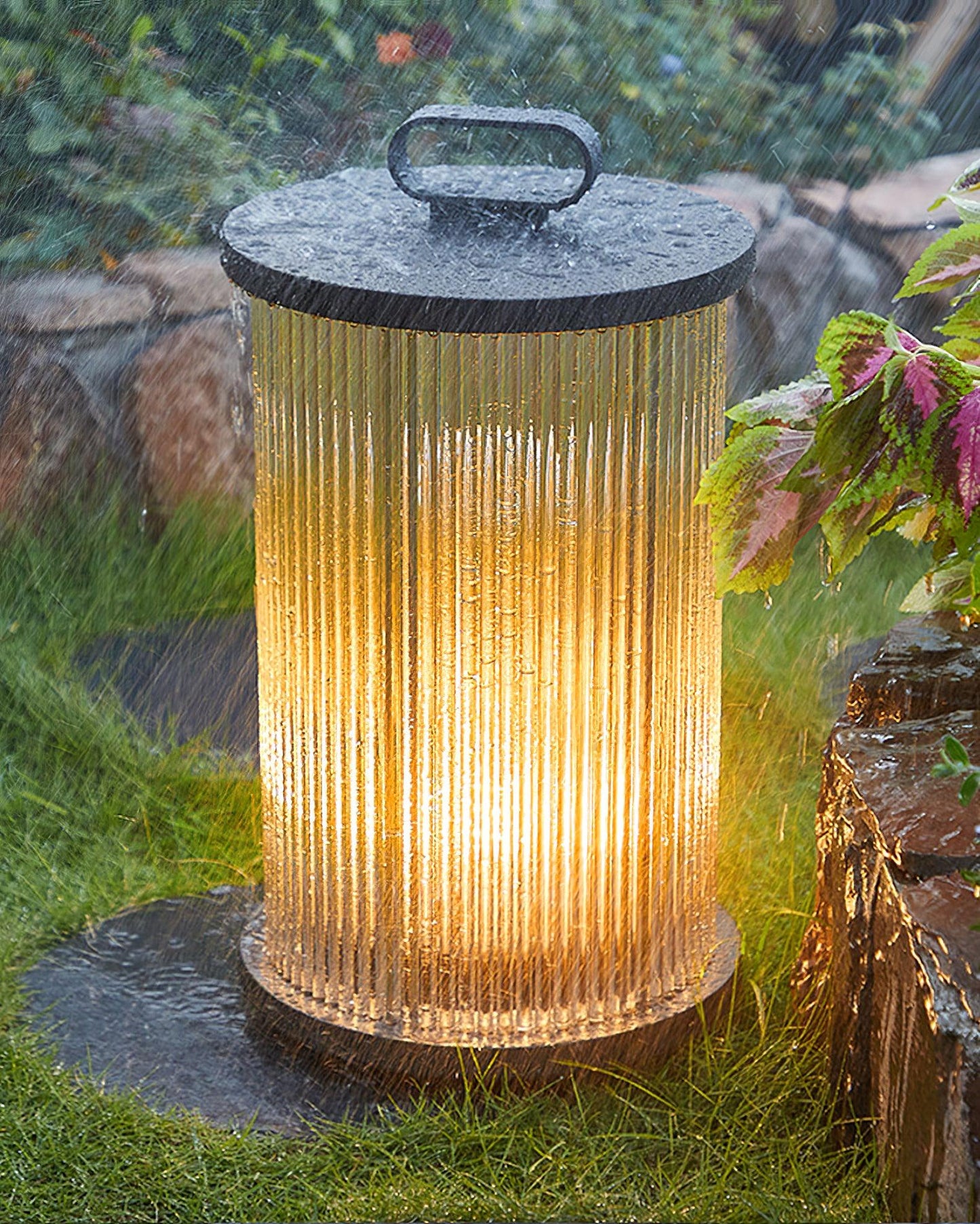 Lantern Garden Post light Outdoor Light