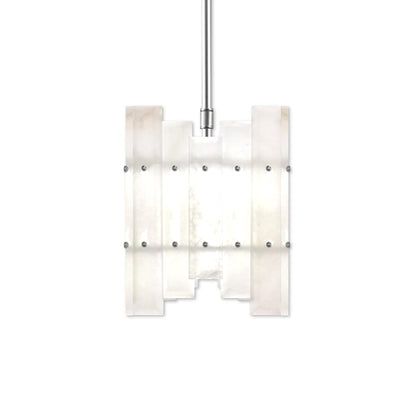 American Brass And Crystal Alabaster Prism Linear 10 Inch 3 Light Linear Suspension Light Cp474046