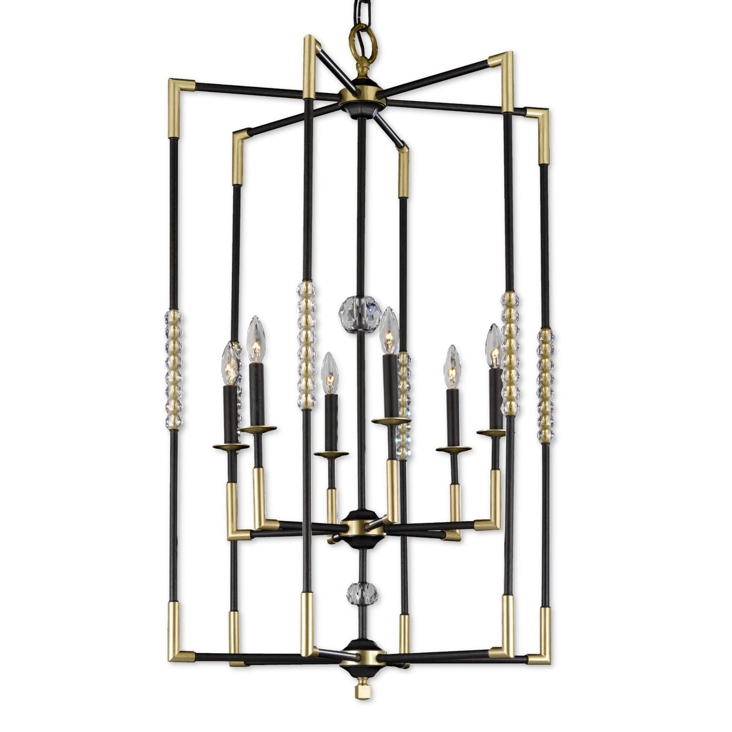 American Brass And Crystal Magro 6 Light Chandelier Cp232342