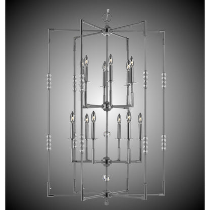 American Brass And Crystal Magro 12 Light Chandelier Cp280007