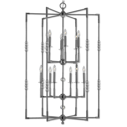 American Brass And Crystal Magro 12 Light Chandelier Cp280007