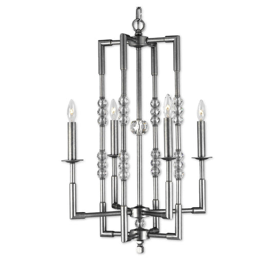 American Brass And Crystal Magro 4 Light Mini Chandelier Cp382916