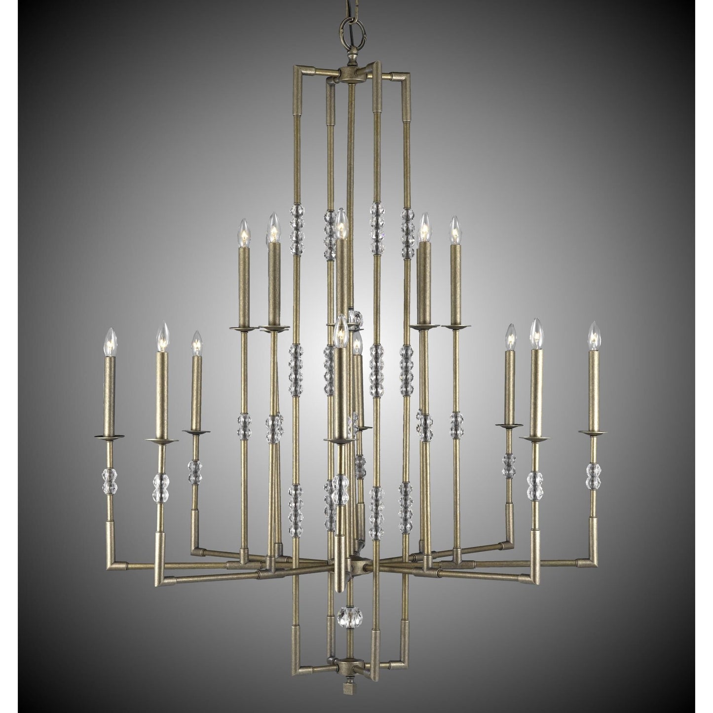 American Brass And Crystal Magro 16 Light Chandelier Cp382919