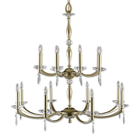 American Brass And Crystal American Brass And Crystal Kensington 16 Light Chandelier Cp477418