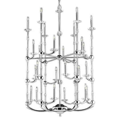 American Brass And Crystal American Brass And Crystal Kensington Helix 24 Light Chandelier Cp477421