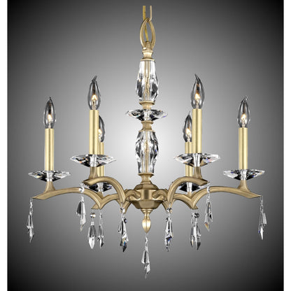 American Brass And Crystal Kaya 6 Light Mini Chandelier Cp282167