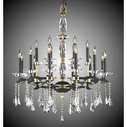 American Brass And Crystal Kaya 18 Light Chandelier Cp282376