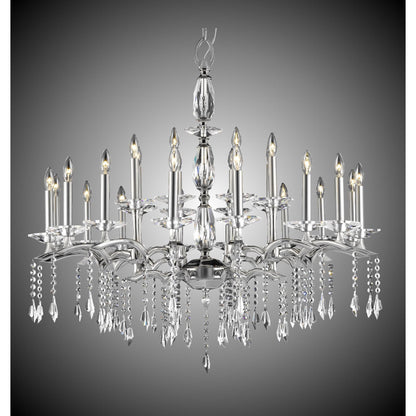 American Brass And Crystal Kaya 24 Light Chandelier Cp282406