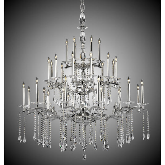 American Brass And Crystal Kaya 36 Light Chandelier Cp382920