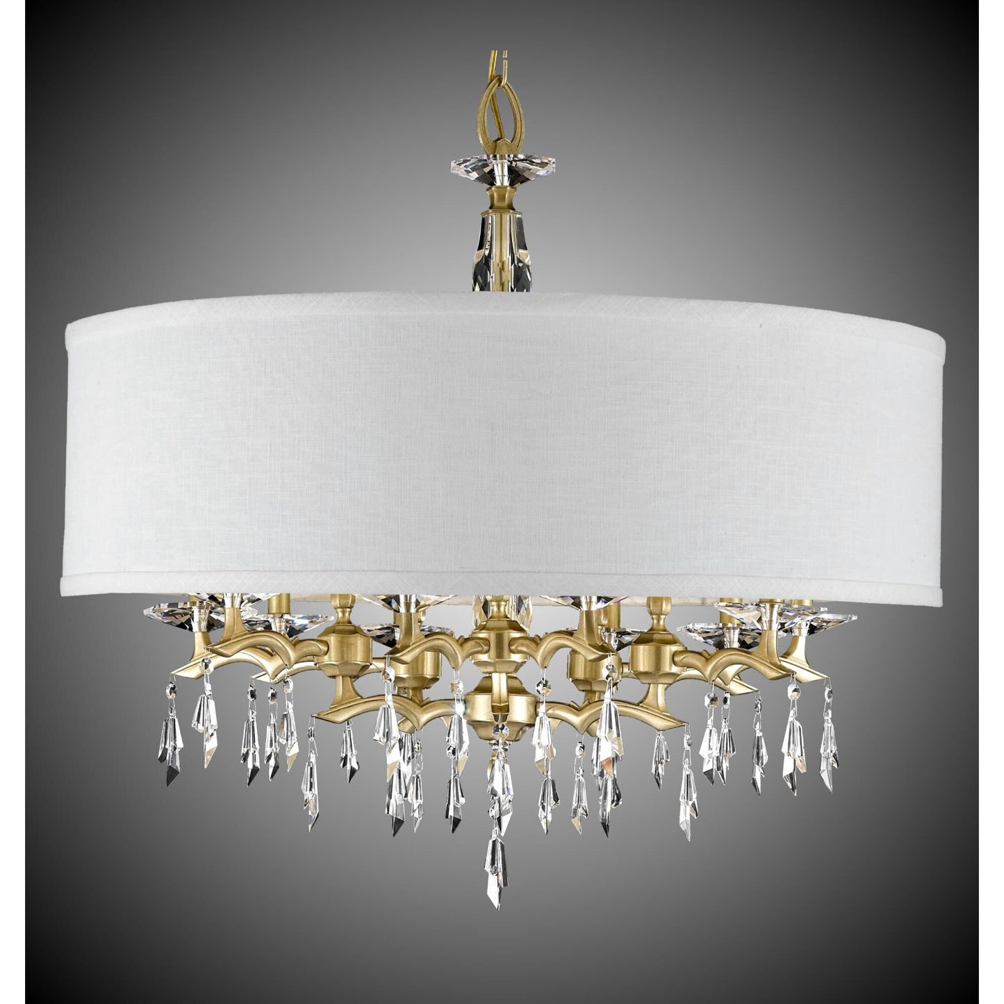 American Brass And Crystal Kaya 10 Light Chandelier Cp283256