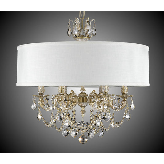 American Brass And Crystal Llydia 6 Light Chandelier Cp294412