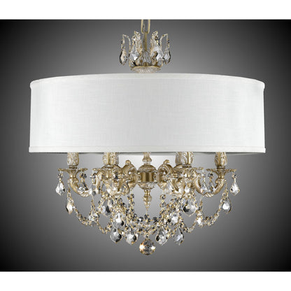 American Brass And Crystal Llydia 6 Light Chandelier Cp294412