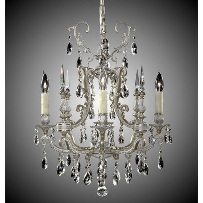 American Brass And Crystal Parisian 4 Light Mini Chandelier Cp304651