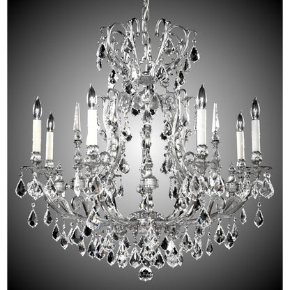 American Brass And Crystal Parisian 8 Light Chandelier Cp130988