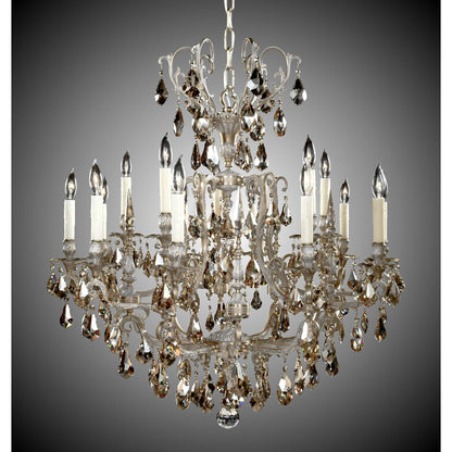 American Brass And Crystal Parisian 15 Light Chandelier Cp309382