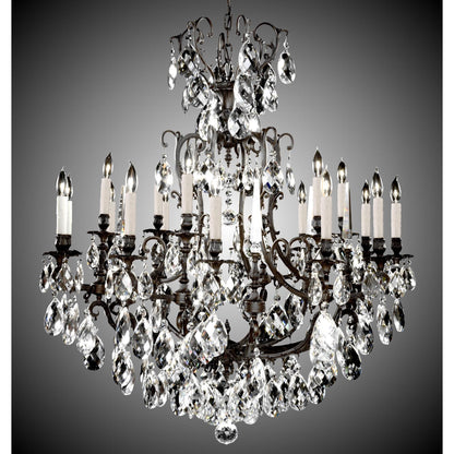 American Brass And Crystal Parisian 18 Light Chandelier Cp309752