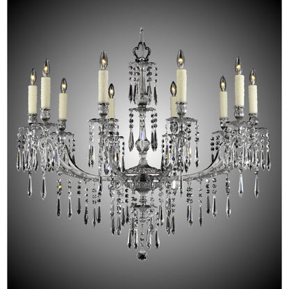 American Brass And Crystal Parisian 10 Light Chandelier Cp312720