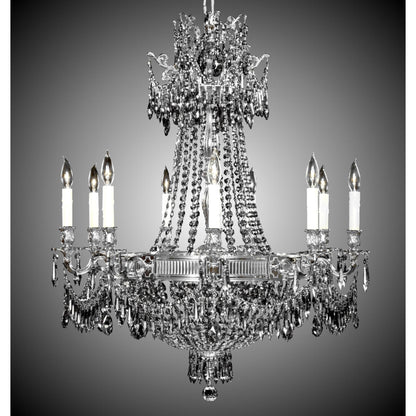 American Brass And Crystal Valencia 32 Inch 18 Light Chandelier Cp313139