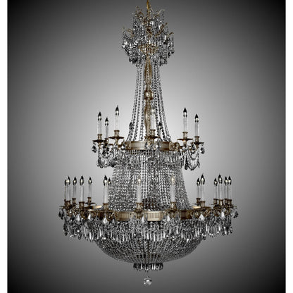 American Brass And Crystal Valencia 50 Inch 54 Light Chandelier Cp313467