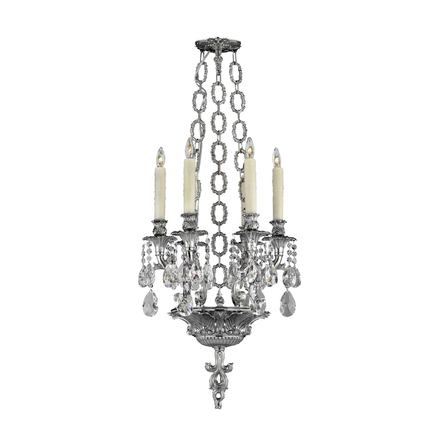 American Brass And Crystal Blairsden 6 Light Mini Chandelier Cp314203