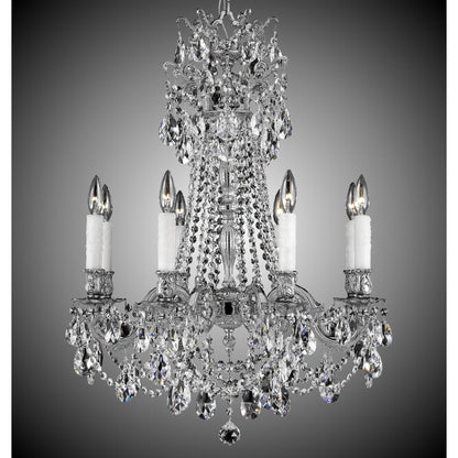 American Brass And Crystal Biella 24 Inch 8 Light Chandelier Cp131005