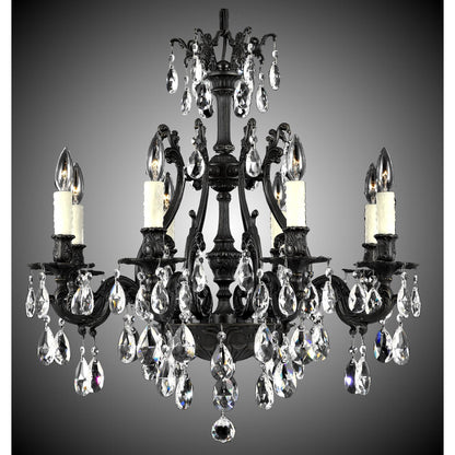 American Brass And Crystal Chateau 8 Light Chandelier Cp322994