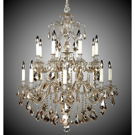 American Brass And Crystal Marlena 8 Light Flush Mount Cp363836