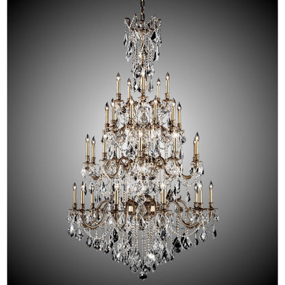 American Brass And Crystal Bellagio 35 Light Chandelier Cp131088