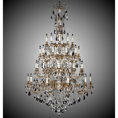 American Brass And Crystal Bellagio 40 Light Chandelier Cp131089