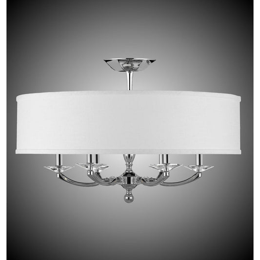 American Brass And Crystal Kensington 6 Light Semi Flush Mount Cp349255