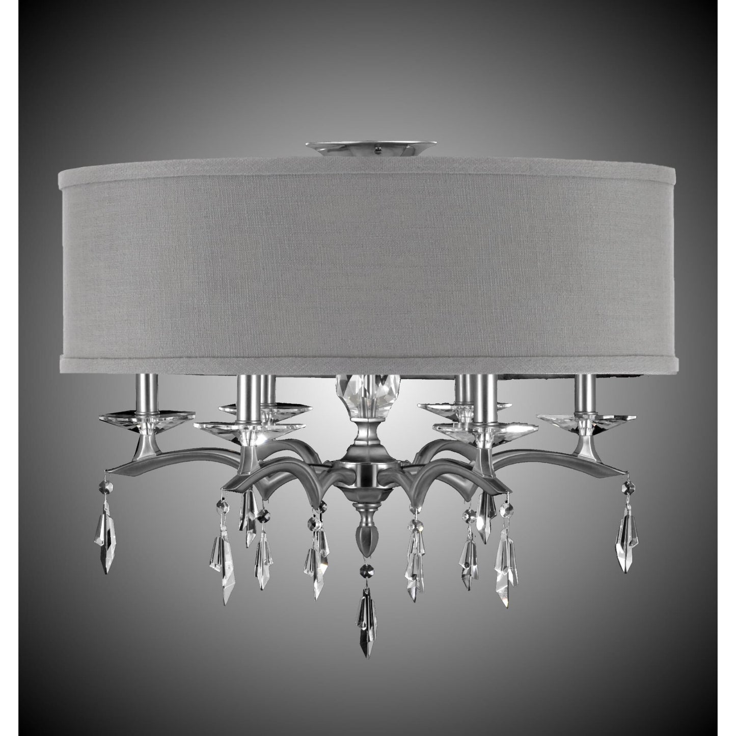 American Brass And Crystal Kaya 6 Light Semi Flush Mount Cp382928