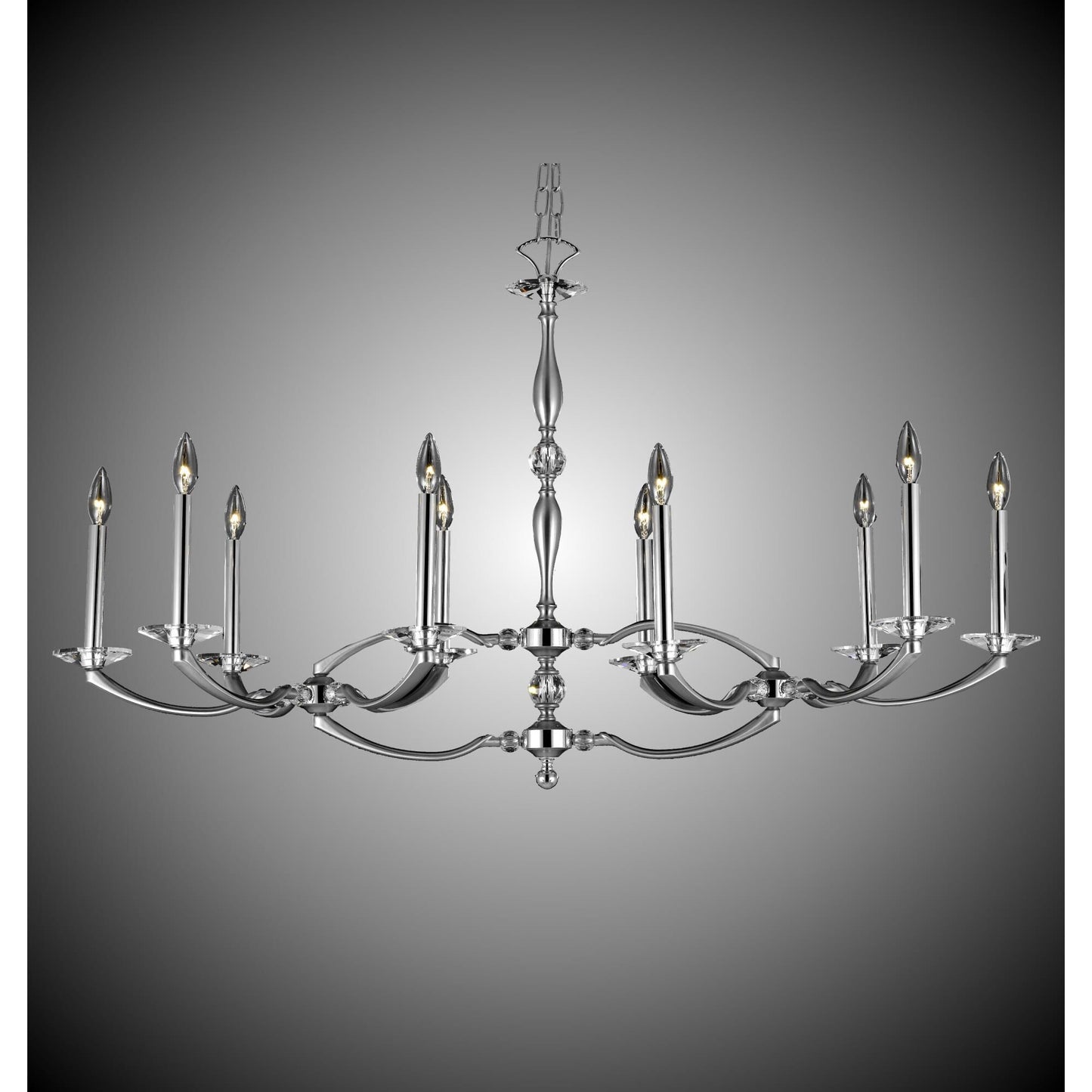 American Brass And Crystal Kensington 23 Inch 10 Light Chandelier Cp150526