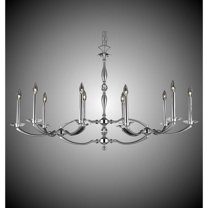 American Brass And Crystal Kensington 23 Inch 10 Light Chandelier Cp150526