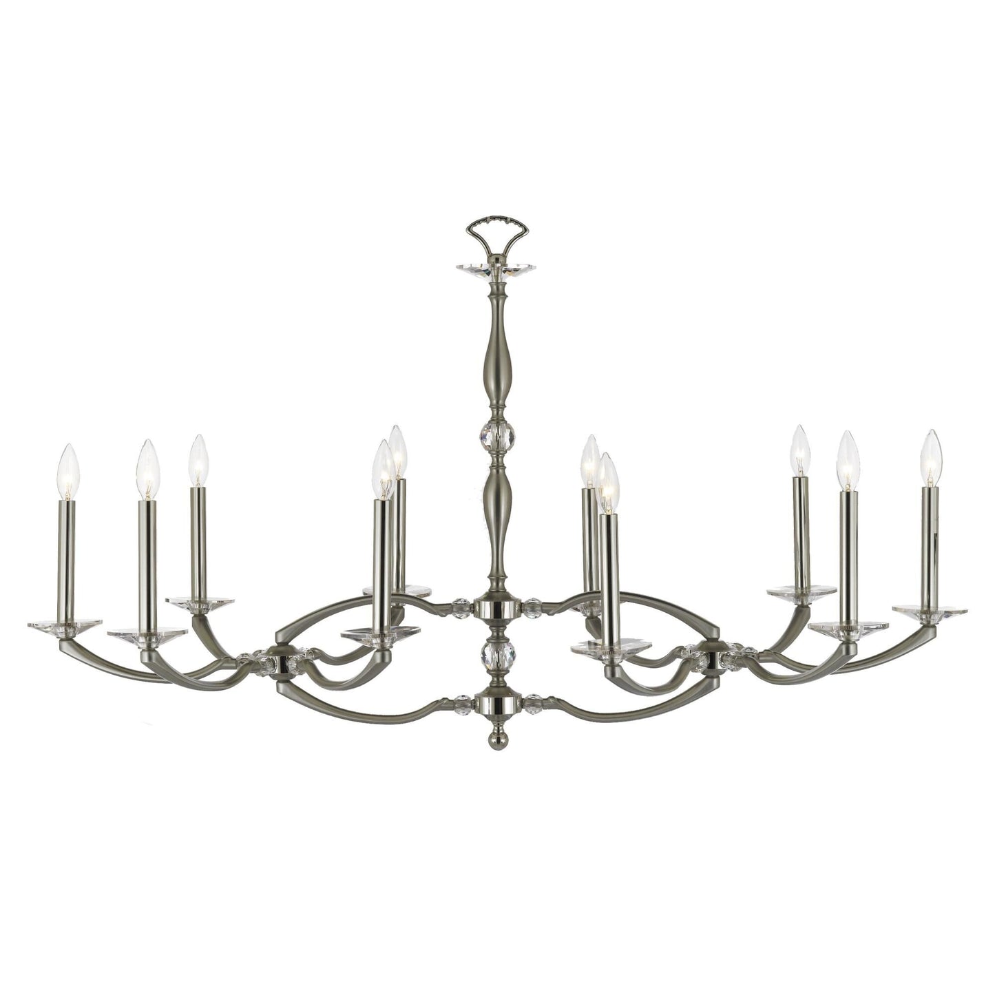 American Brass And Crystal Kensington 23 Inch 10 Light Chandelier Cp150526