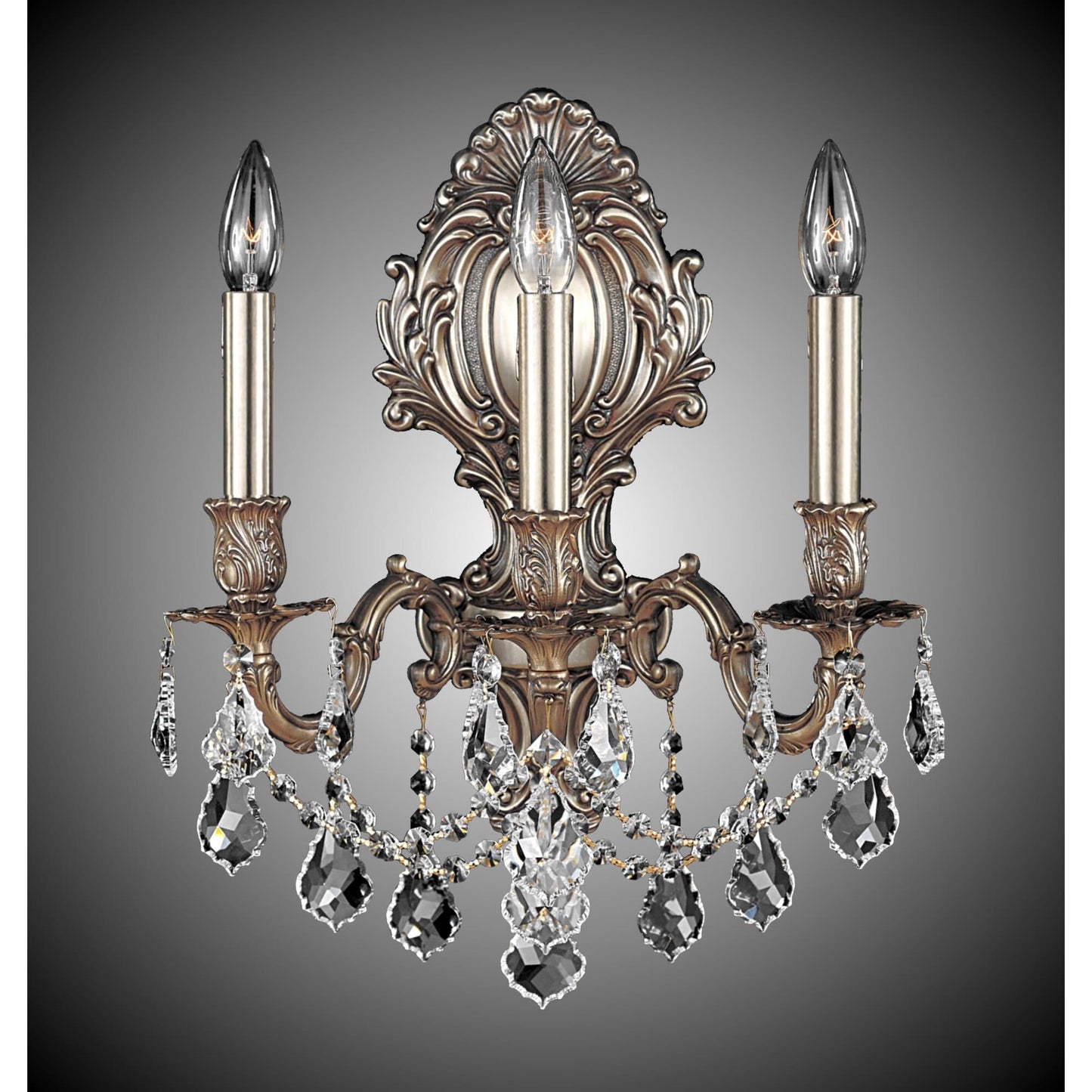 American Brass And Crystal 18 Inch Wall Sconce Cp182220