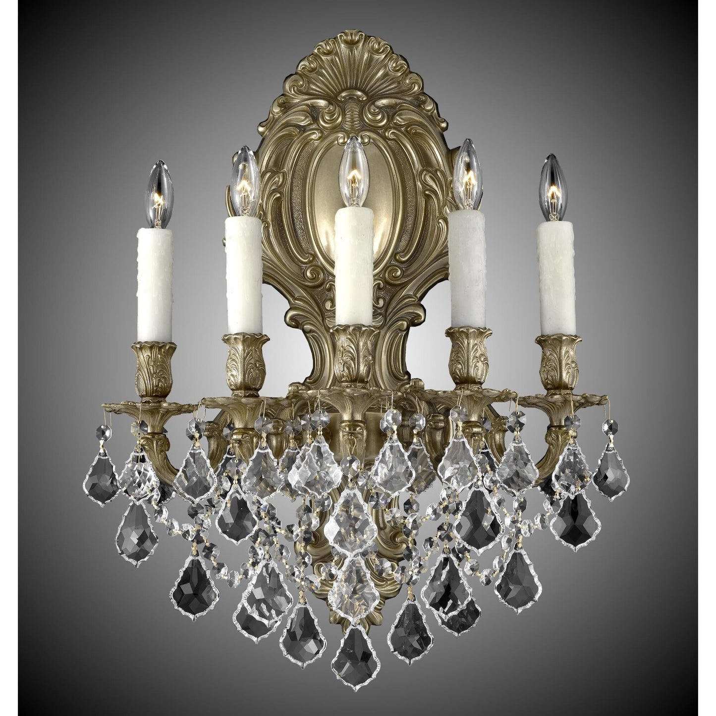 American Brass And Crystal 22 Inch Wall Sconce Cp182222