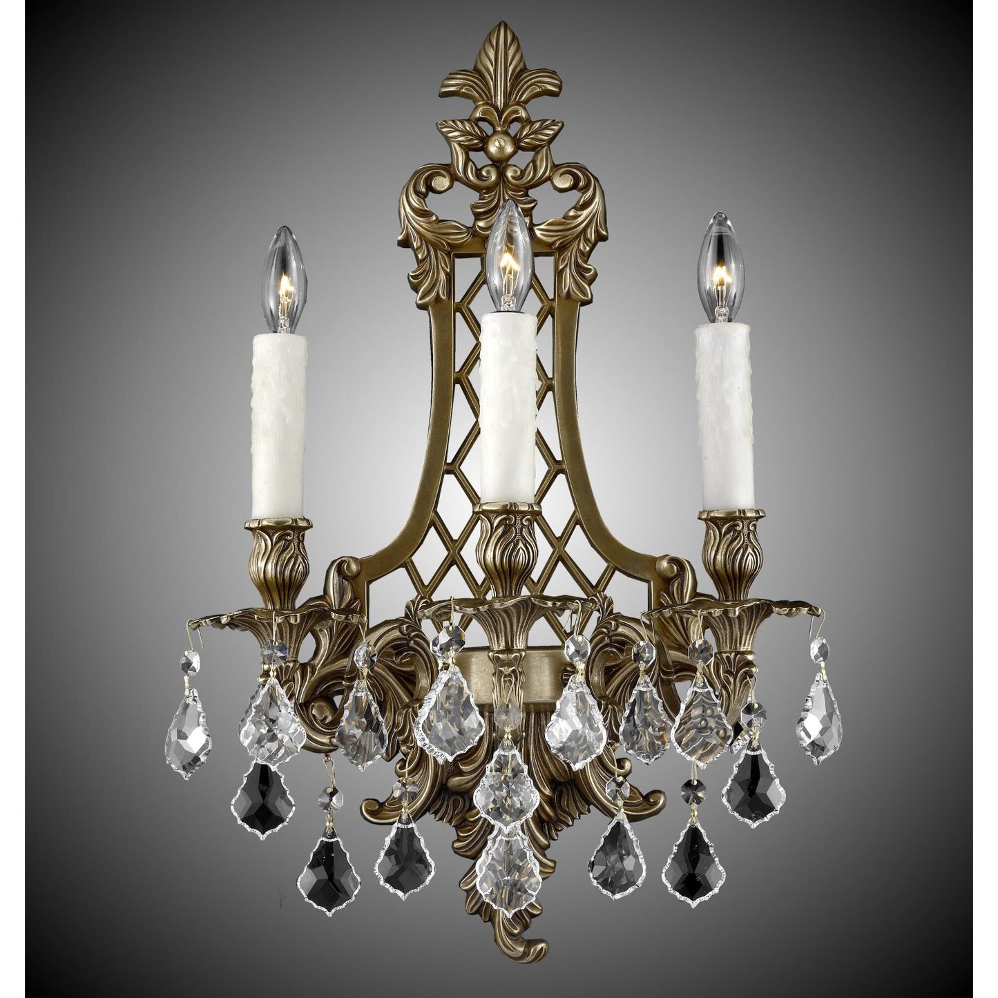 American Brass And Crystal 22 Inch Wall Sconce Cp182228