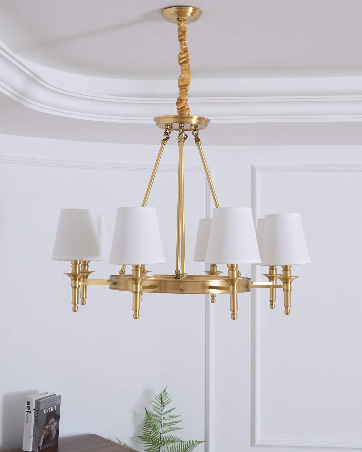 Antique Brass Chandelier