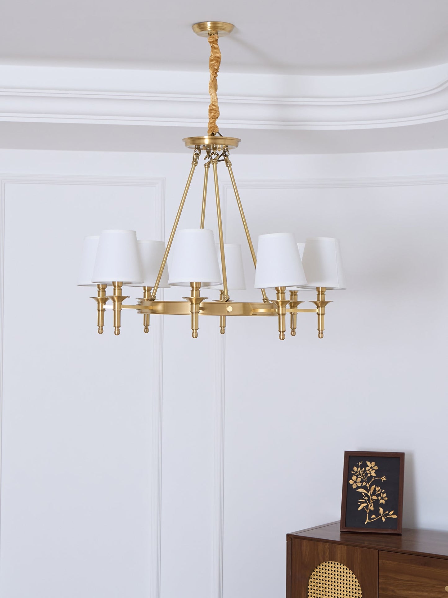 Antique Brass Chandelier