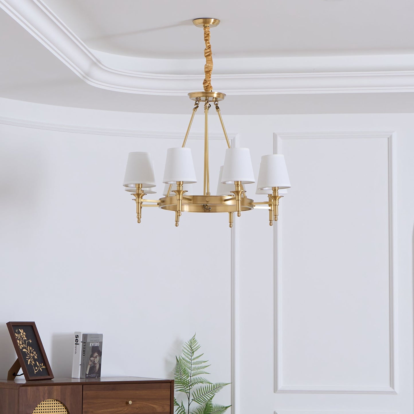 Antique Brass Chandelier