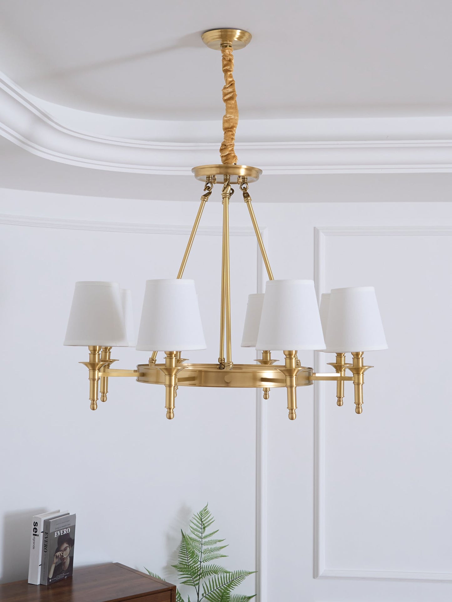 Antique Brass Chandelier