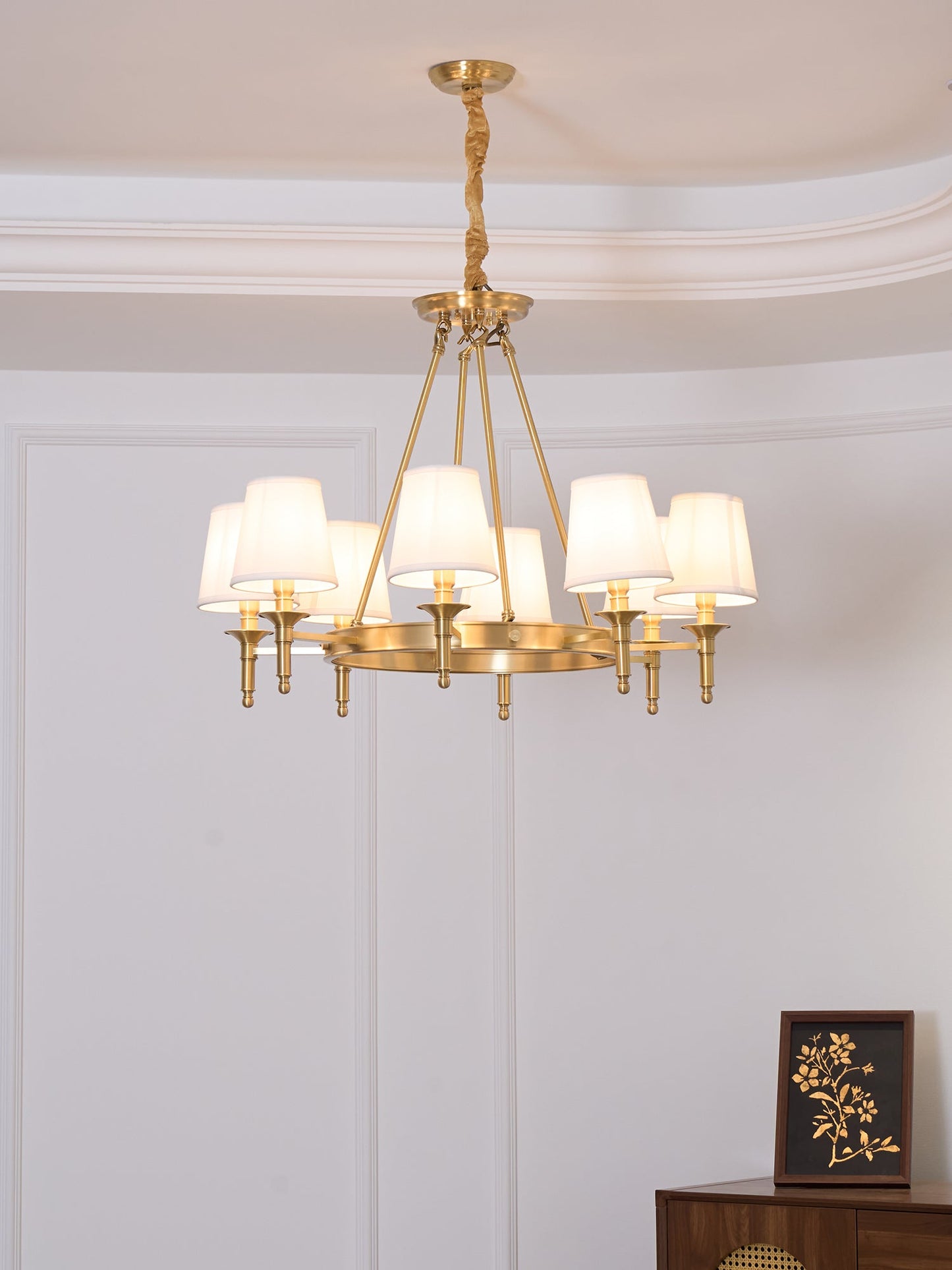Antique Brass Chandelier