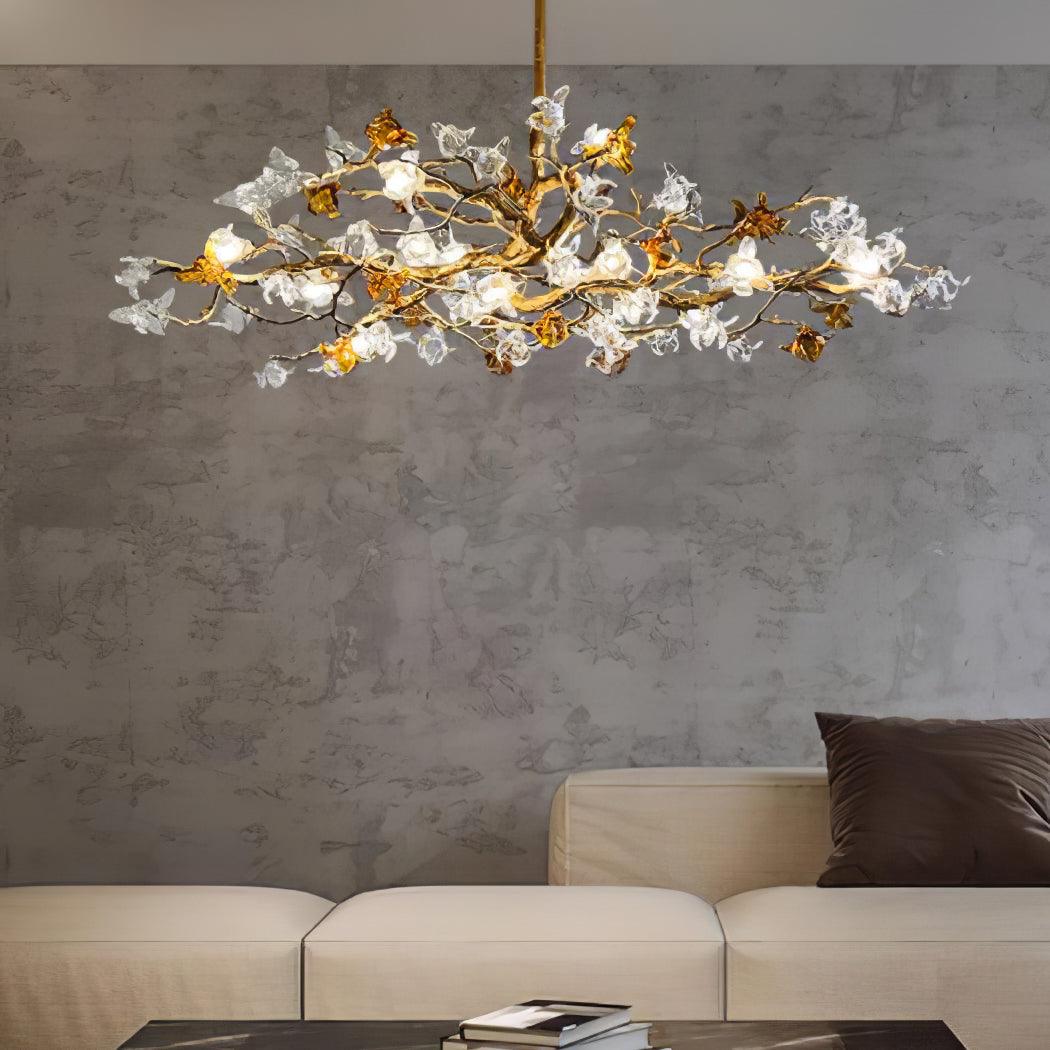 Aosta Brass Branch Chandelier