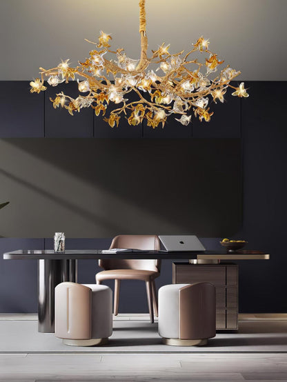 Aosta Brass Branch Chandelier