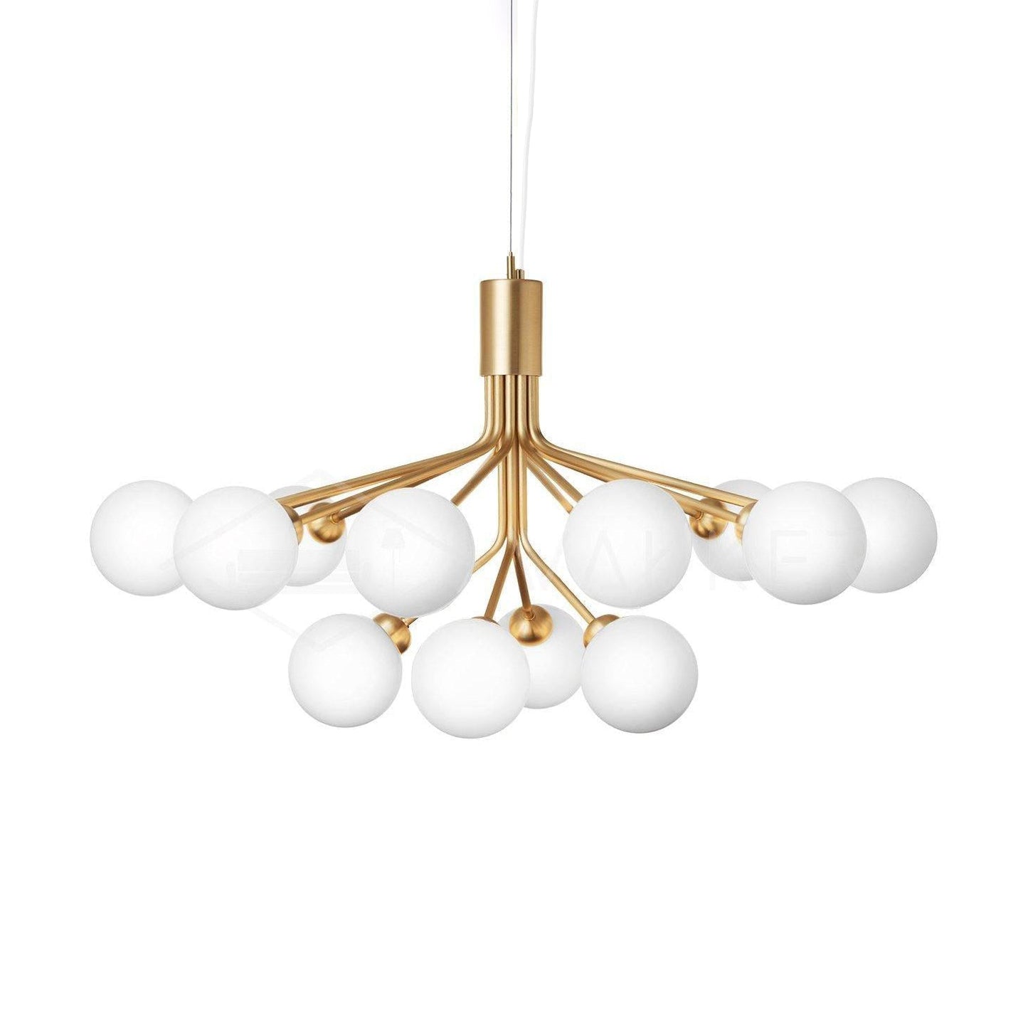 Glass Sphere Cluster Candelabrum Chandelier